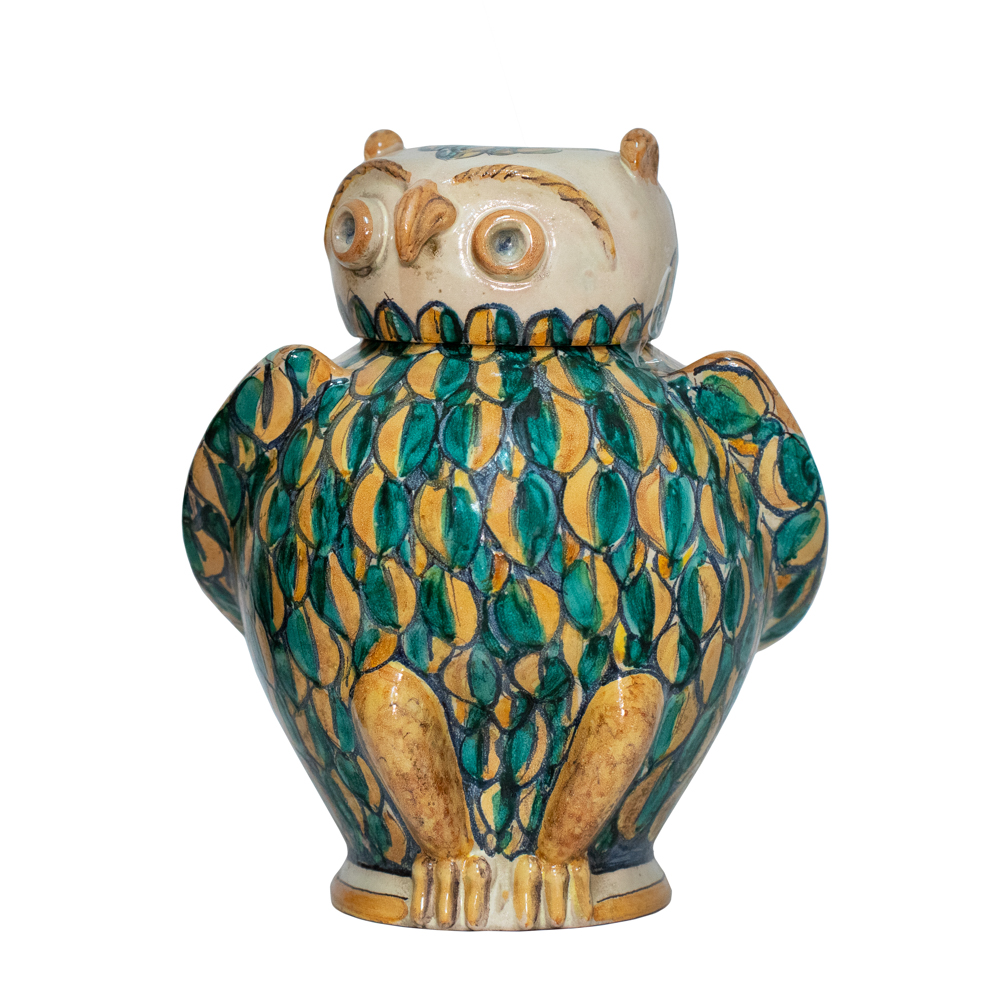 Civetta Gufo in Ceramica